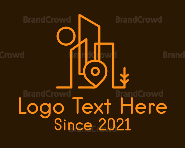 City Building Location Logo