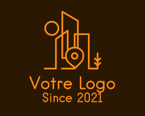 Property Developer - City Building Location logo design
