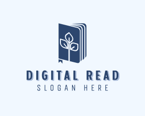 Ebook - Learning Tree Library logo design