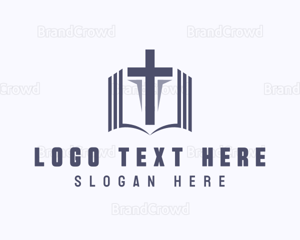 Holy Bible Cross Logo