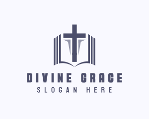 Prayer - Holy Bible Cross logo design