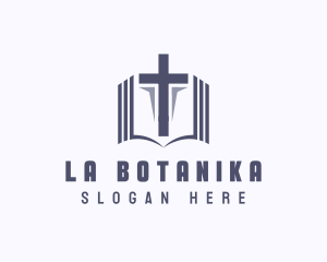 Spiritual - Holy Bible Cross logo design