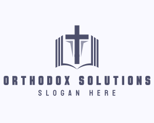 Orthodox - Holy Bible Cross logo design