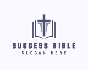 Bible - Holy Bible Cross logo design