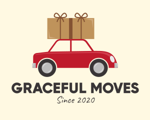 Package Moving Car logo design