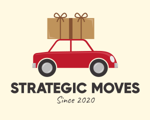 Package Moving Car logo design