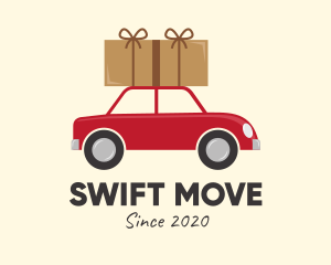 Move - Package Moving Car logo design