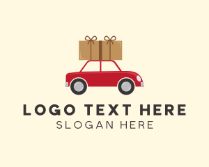 Moving Company - Package Moving Car logo design