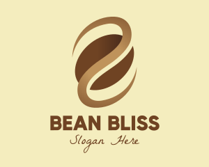 Brown Coffee Bean logo design