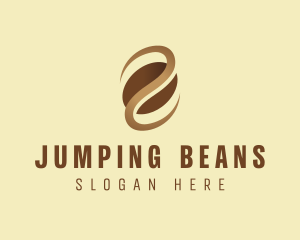 Caffeine Coffee Bean Cafe logo design