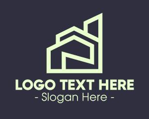 Commercial - Modern Green Apartment logo design