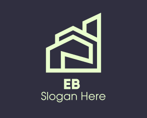 Modern Green Apartment Logo