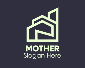 Modern Green Apartment Logo