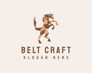 Horse Origami Craft logo design