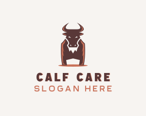 Calf - Strong Wild Bison logo design