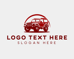 Sports Utility Vehicle - Classic SUV Car logo design