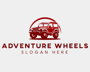 4wd - Classic SUV Car logo design