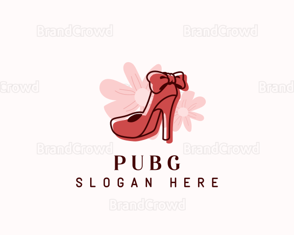 Elegant Flower Stiletto Logo