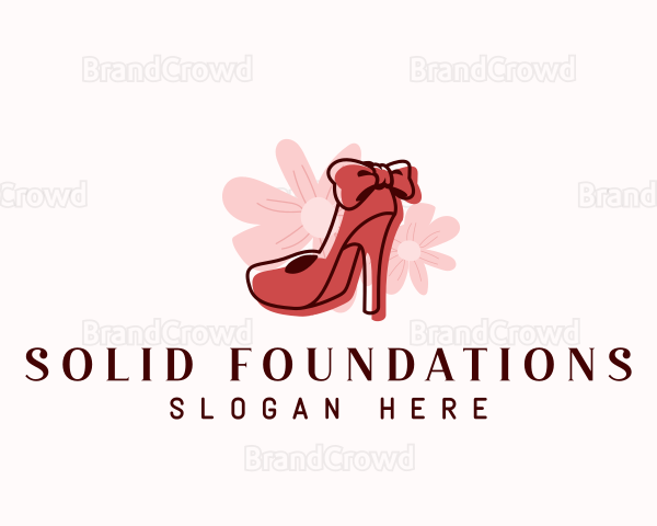 Elegant Flower Stiletto Logo