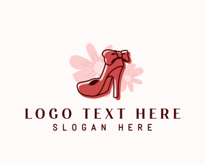 Luxury - Elegant Flower Stiletto logo design