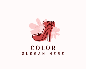 Elegant Flower Stiletto Logo