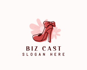 High Heels - Elegant Flower Stiletto logo design