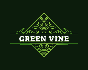 Stylish Garden Vine  logo design