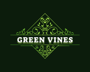 Stylish Garden Vine  logo design