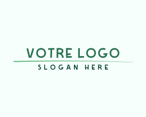 Green Business Underline Logo