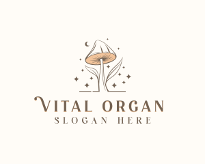 Holistic Organic Mushroom logo design