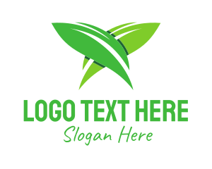 Green Leaves Nature Logo