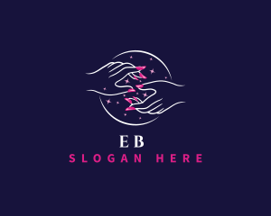 Beauty Nail Manicure logo design