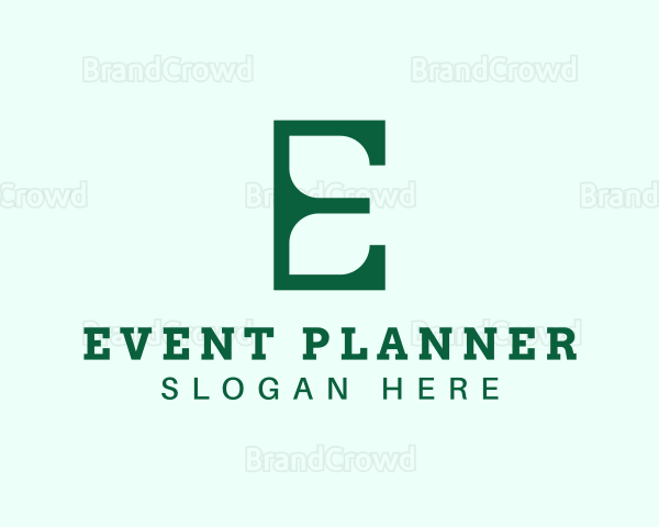 Green Environment Letter E Logo