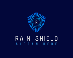 Technology Security Shield logo design