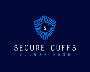 Technology Security Shield logo design