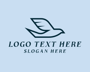 Steppe Eagle - Blue Bird Aviary logo design