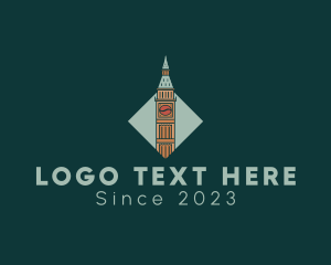 London - Big Ben Coffee Tower logo design