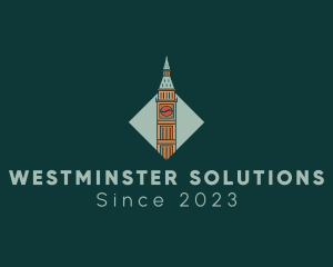 Westminster - Big Ben Coffee Tower logo design