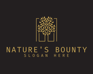 Natural Organic Tree logo design