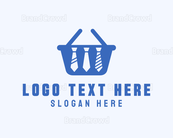 Necktie Shopping Basket Logo