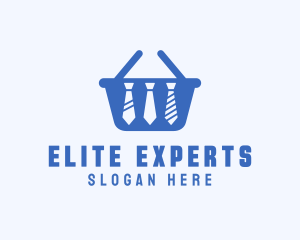 Profession - Necktie Shopping Basket logo design