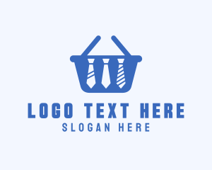 Corporate Attire - Necktie Shopping Basket logo design