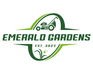 Lawn Mower Garden logo design