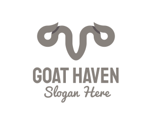 Gray Generic Horns logo design