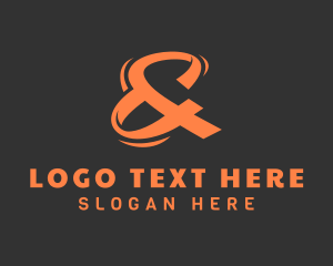 Upscale - Modern Ampersand Font logo design