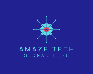 Tech Cogwheel Startup logo design