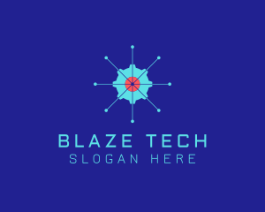 Tech Cogwheel Startup logo design