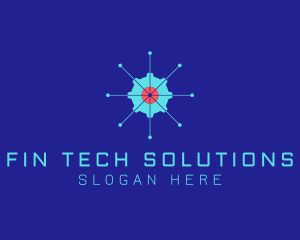 Tech Cogwheel Startup logo design