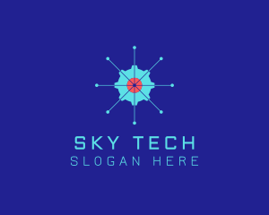 Tech Cogwheel Startup logo design