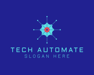 Tech Cogwheel Startup logo design